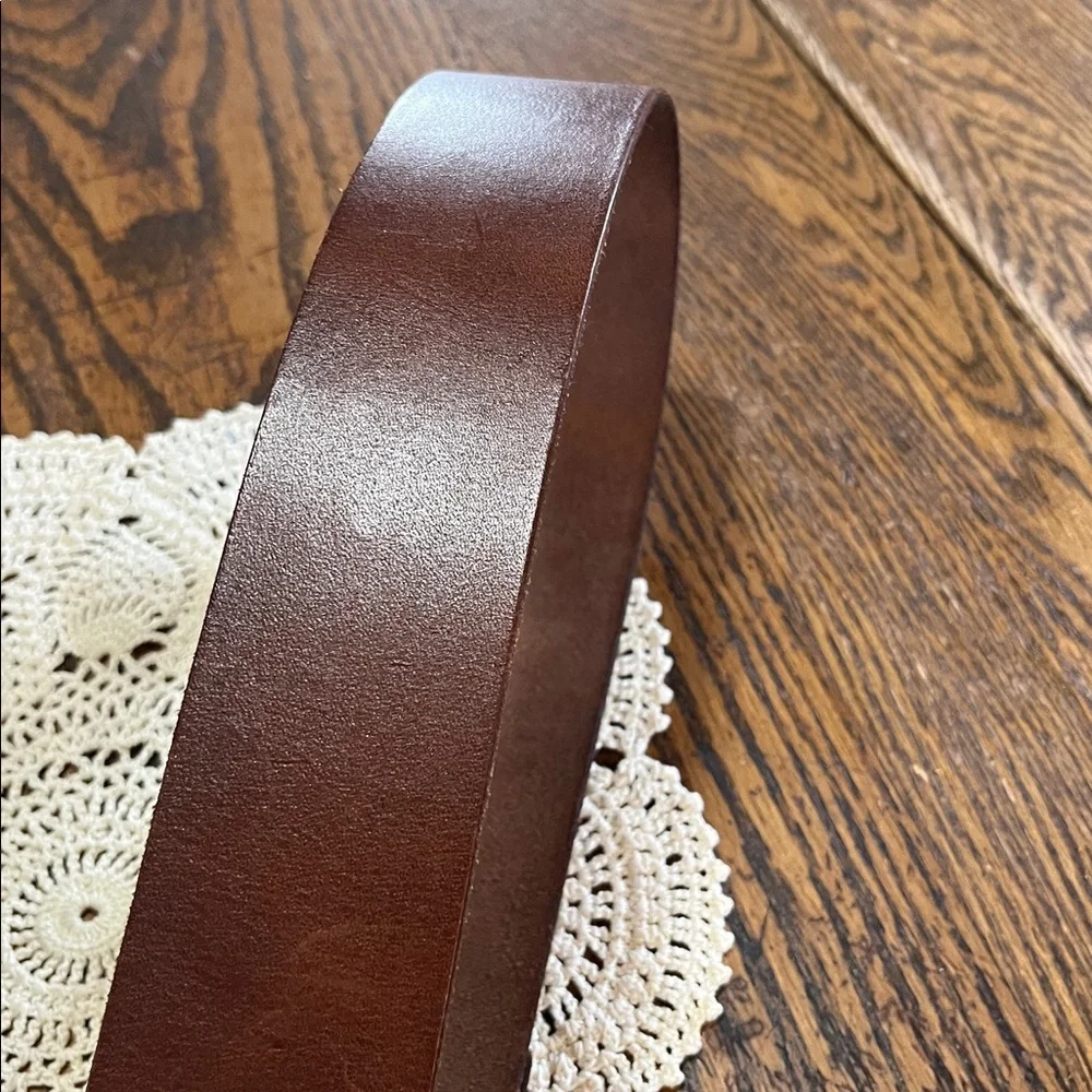 Abercrombie & Fitch Dark wide Brown Leather Belt